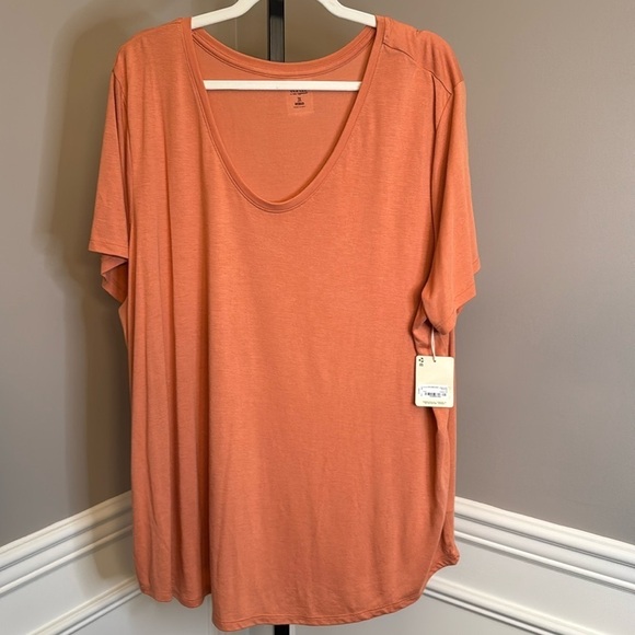 A.N.A. Scoop neck T-shirt size 3X in Spanish tile - Picture 1 of 5